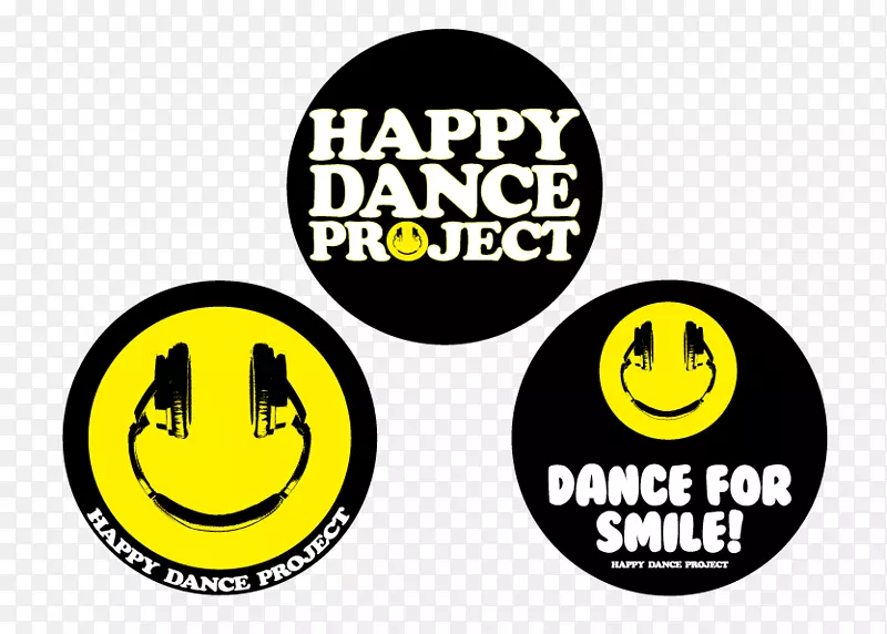笑脸标志文字图片快乐舞蹈-芭蕾徽章