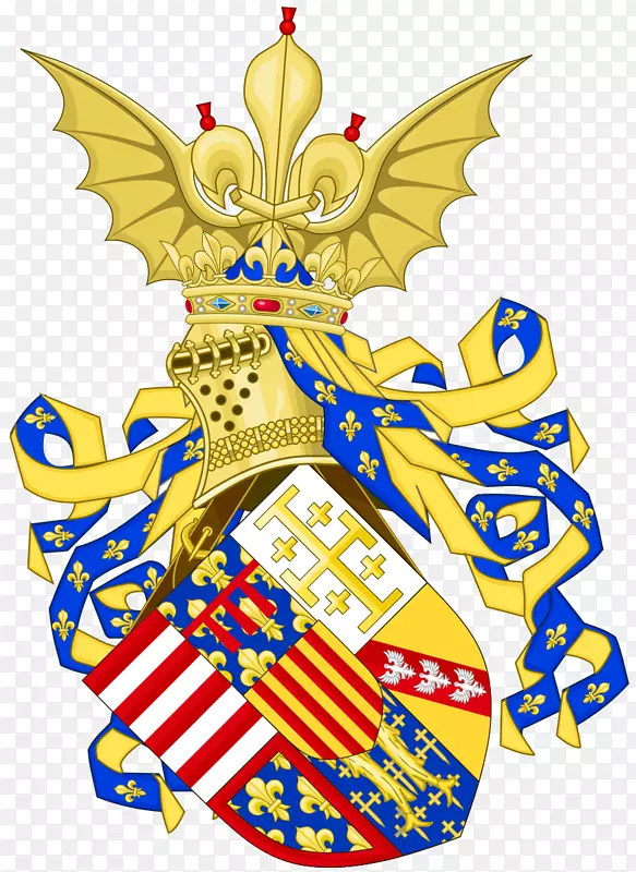 条形纹章旗公爵和昂儒-巴卡洛纳旗公爵