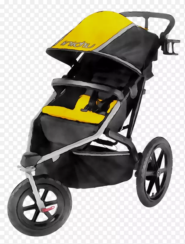 婴儿运输汽车车轮黄色