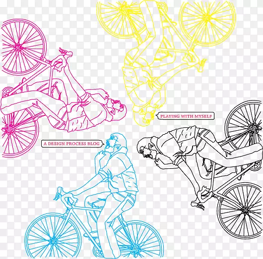 自行车车轮自行车框架自行车传动系统部分公路自行车-假设海报