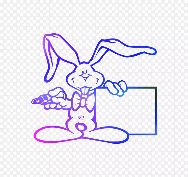 复活节兔子着色书兔子孩子
