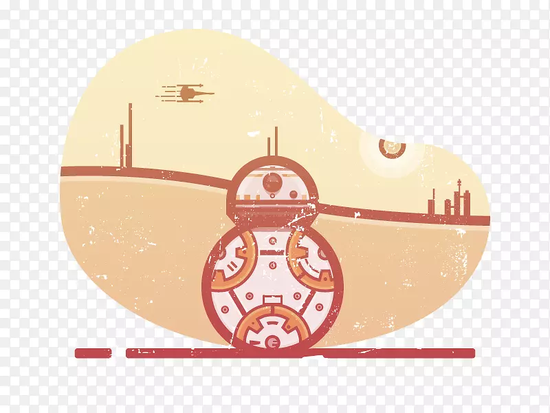 BB-8说明球星球大战机器人-BB8背景