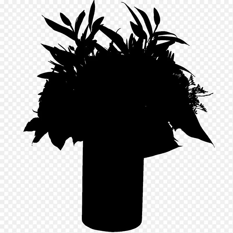 棕榈树剪影字体花叶