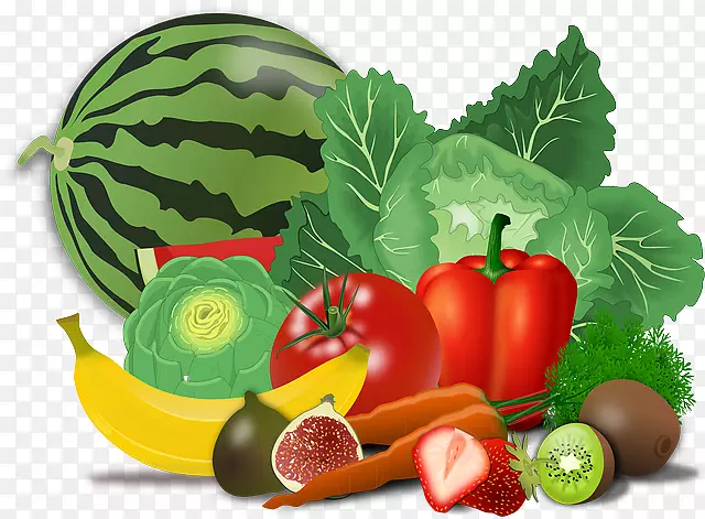 剪贴画健康饮食食品开放部分png图片.蔬菜种植