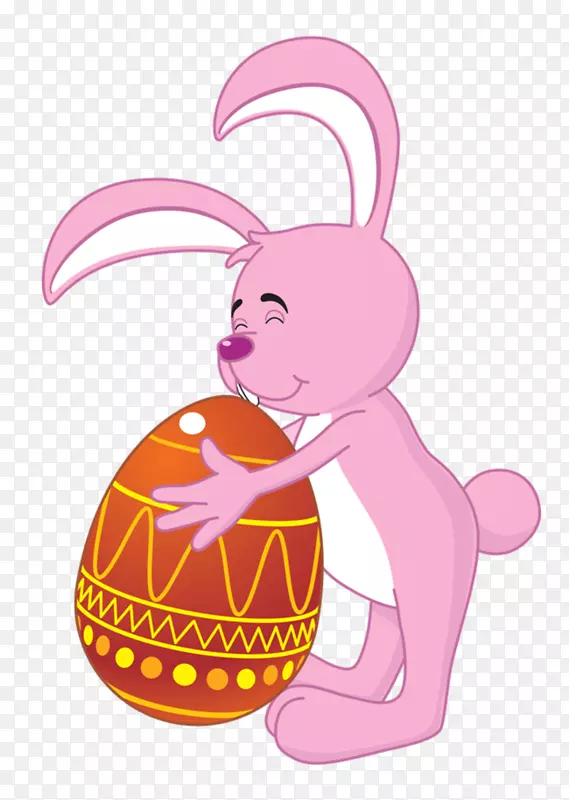 复活节兔子夹艺术复活节篮子兔子