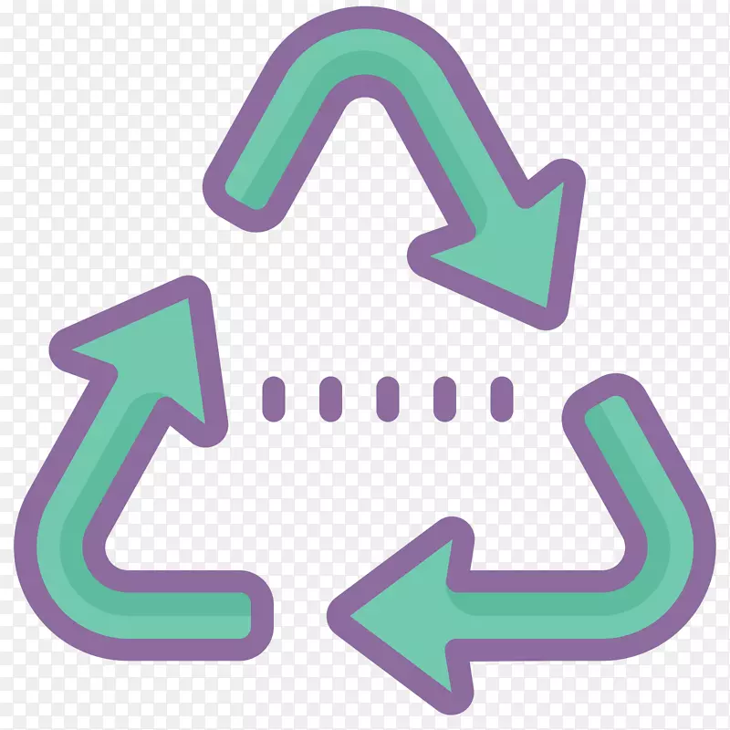 回收符号箭头购物袋图形回收符号png透明背景
