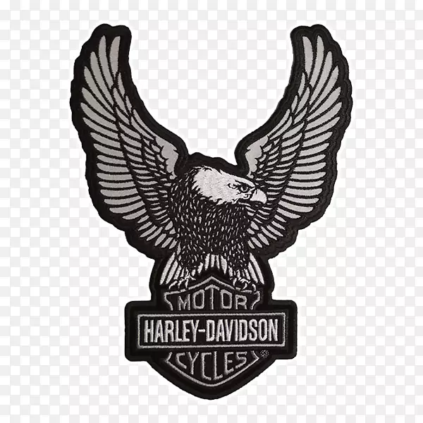 哈雷-戴维森酒吧和护盾补丁哈雷-戴维森大型上翼鹰补丁公司328394摩托车刺绣补丁-摩托车