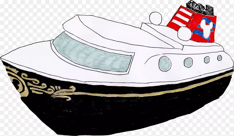 剪贴画游艇船迪士尼游轮-游轮剪贴画