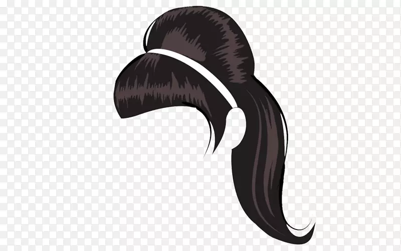 马尾发型形象刘海发型师-胡帕发