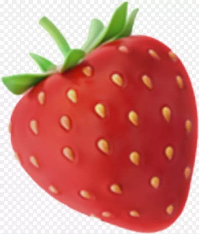 草莓苹果彩色表情符号-茄子表情PNG苹果IOS