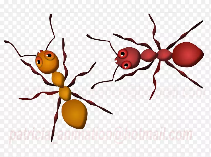蚂蚁剪贴画昆虫png图片博客-蚂蚁卡通
