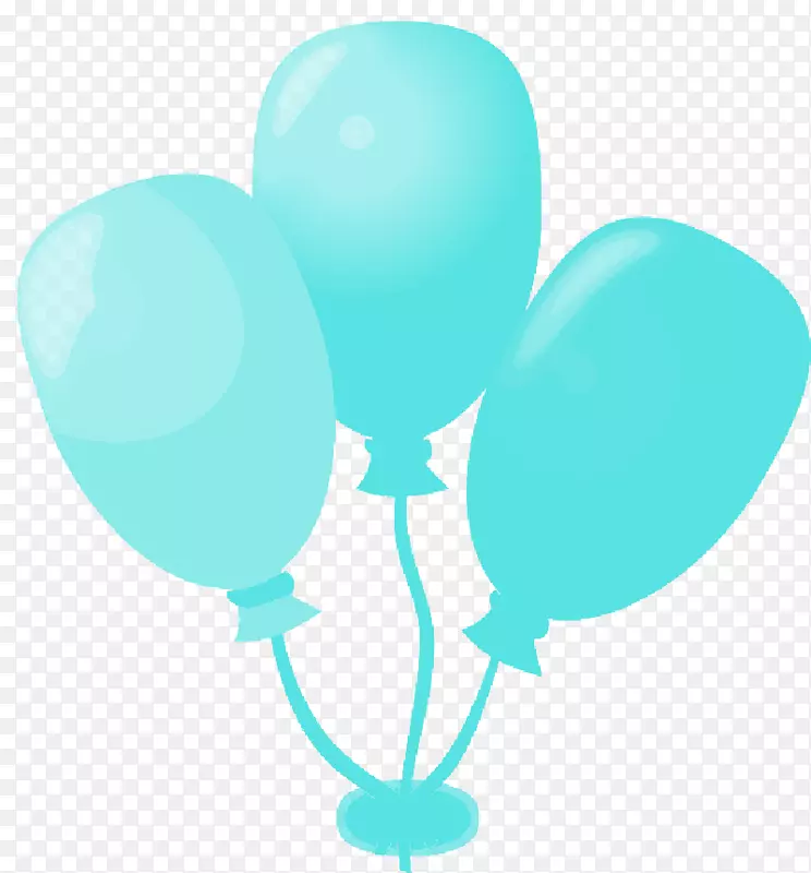 剪贴画气球派对生日广告-浮动