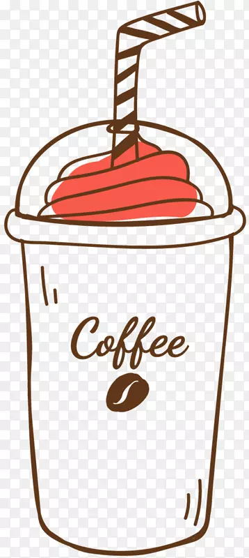 咖啡厅图冰咖啡插图