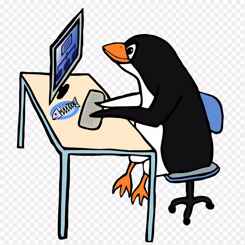 企鹅燕尾服电脑剪辑艺术图像-企鹅标志