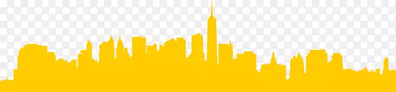 曼哈顿天际线轮廓摩天大楼png图片百吉饼轮廓