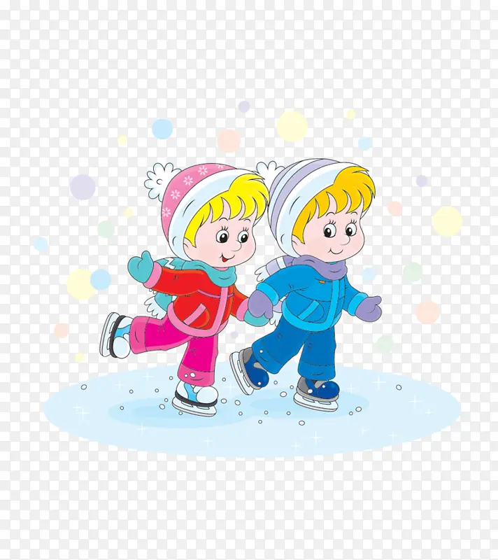 溜冰 儿童 冬季运动