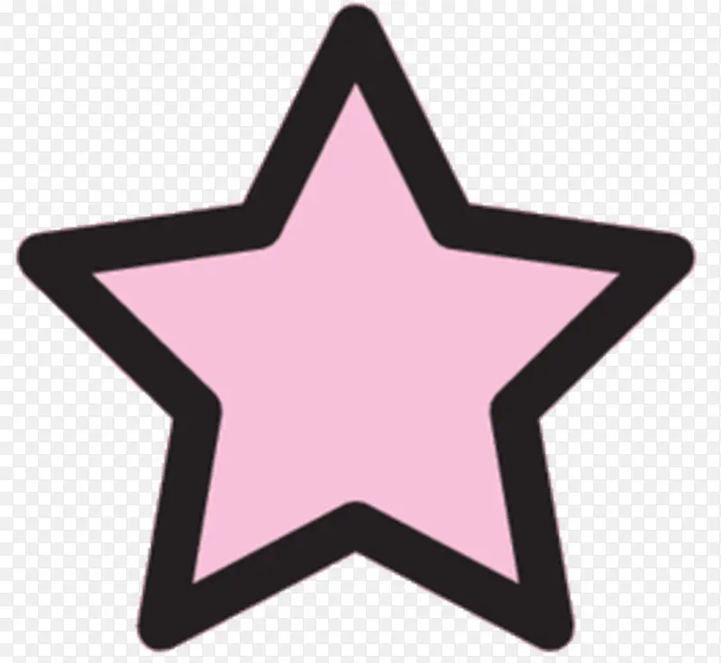 表情符号 粉色 星形