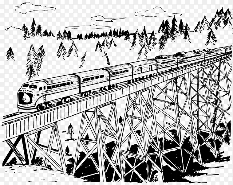 铁路运输 火车 栈桥