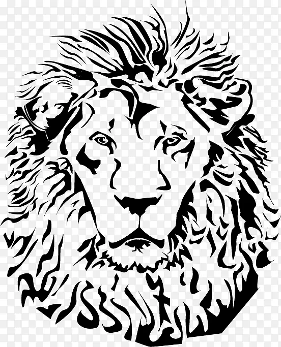 老虎 狮子 绘画