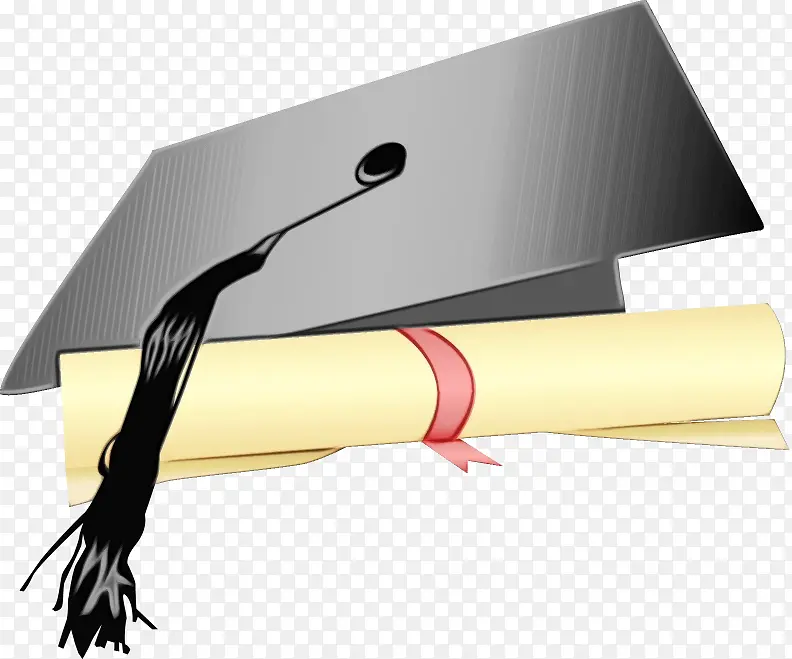 文凭 毕业典礼 方形学术帽
