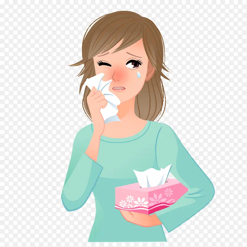 过敏 花粉过敏性鼻炎 打喷嚏