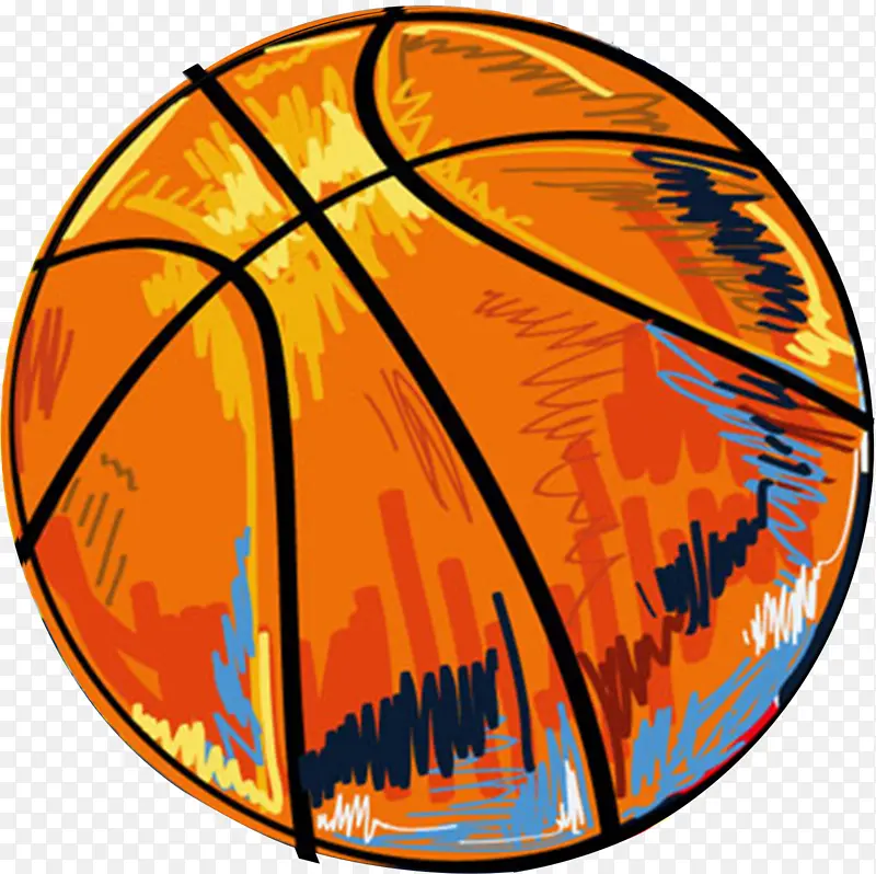涂鸦 绘画 篮球