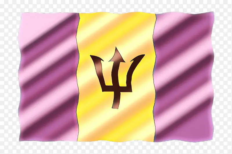紫色 旗帜 黄色