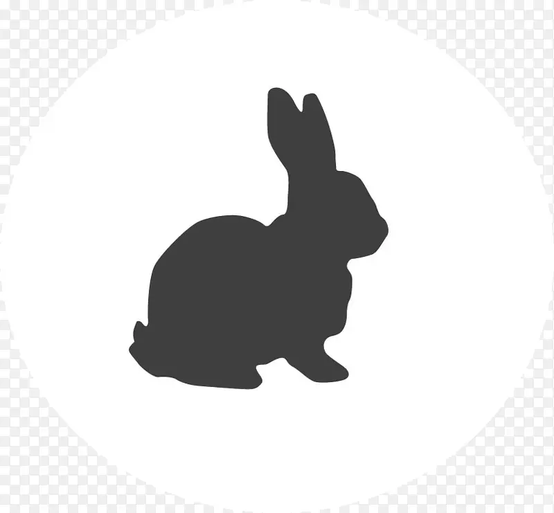 兔子 剪影 复活节兔子