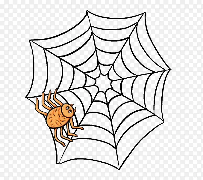 蜘蛛 蜘蛛网 绘画
