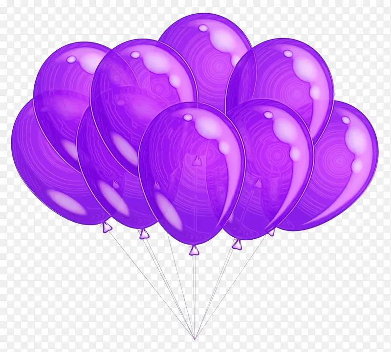 紫色气球紫色生日