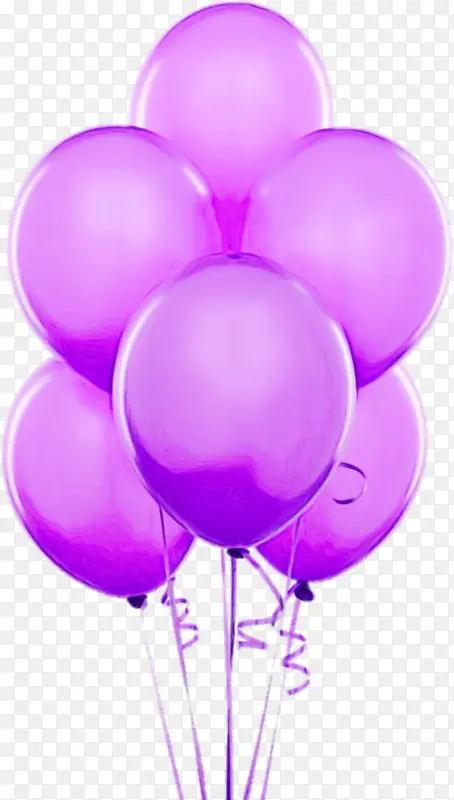 气球 集束气球 紫色