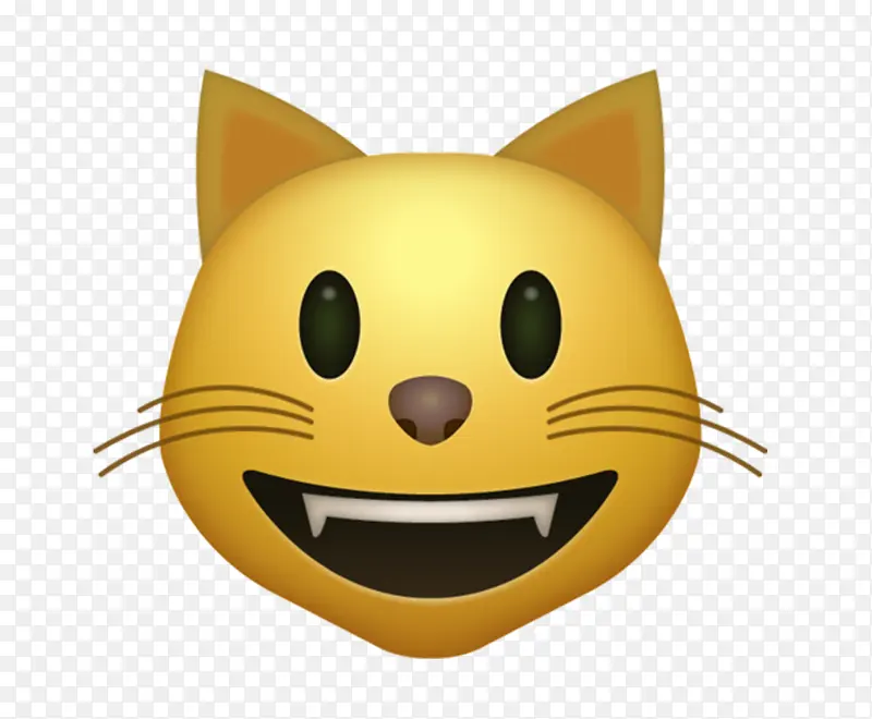猫 表情符号 苹果色表情符号