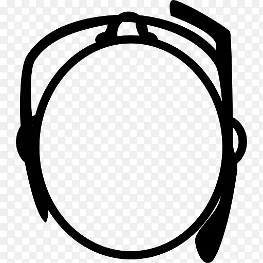 电脑 谷歌眼镜 圆圈