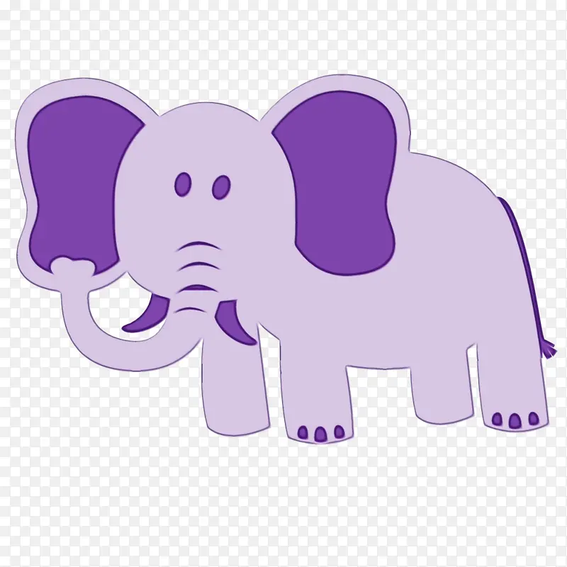 大象 动物 紫色