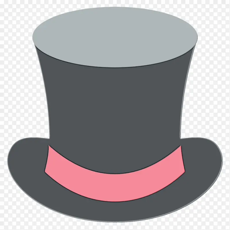 帽子 圆筒 粉色
