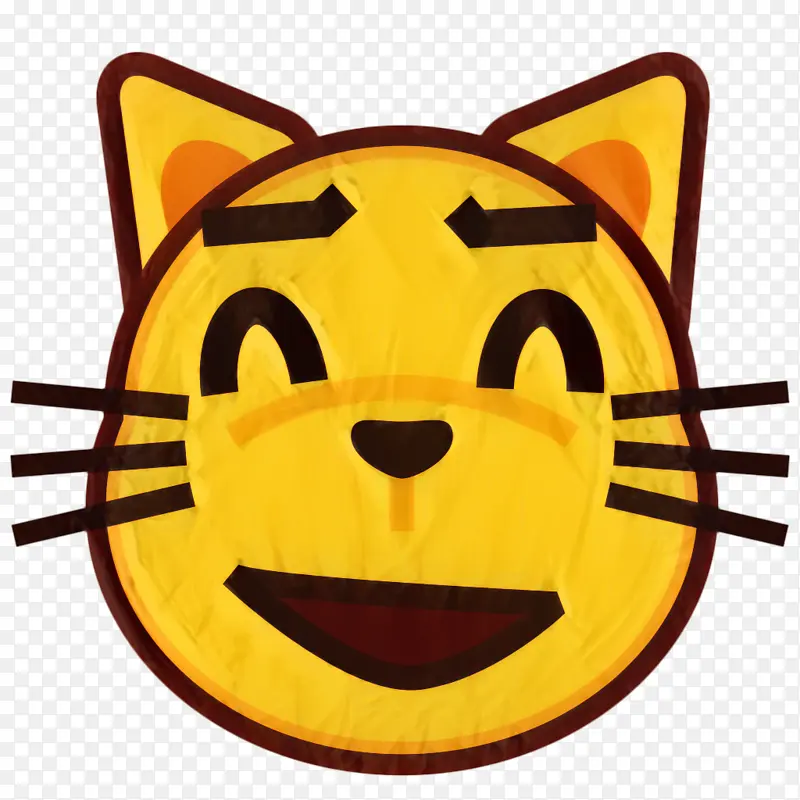 猫 表情符号 脸与喜悦的眼泪表情符号