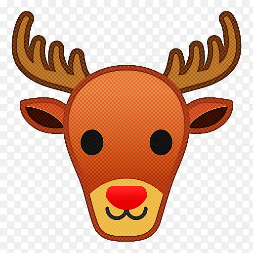表情符号 鹿 苹果色表情符号