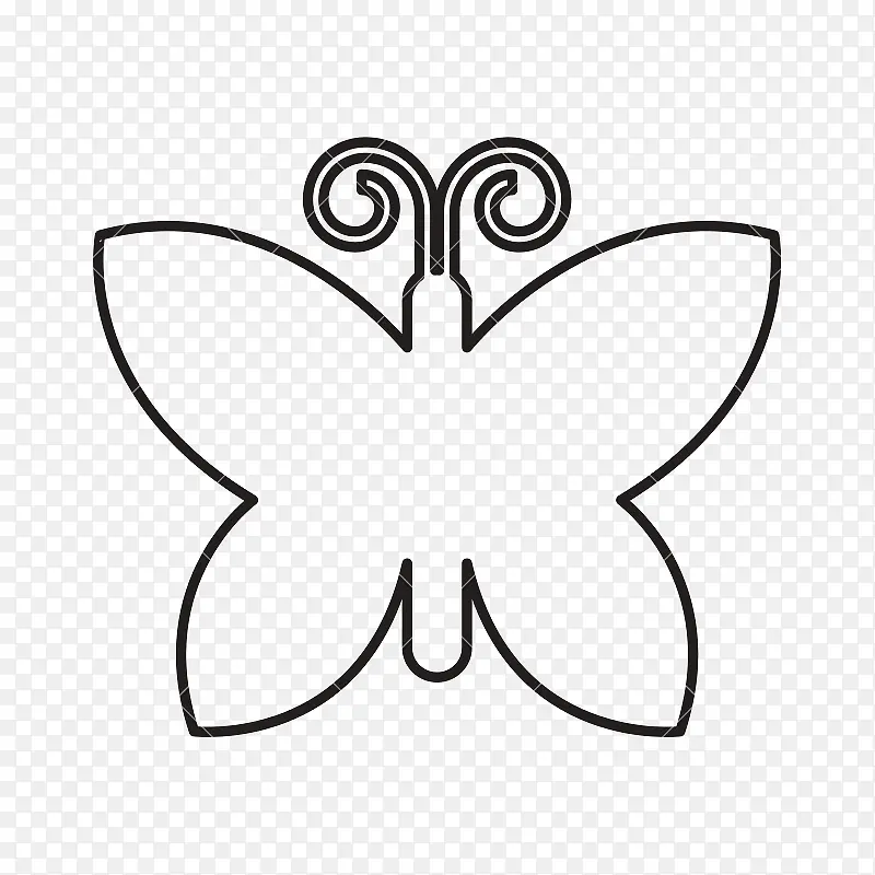 帝王蝴蝶 图标设计 绘画