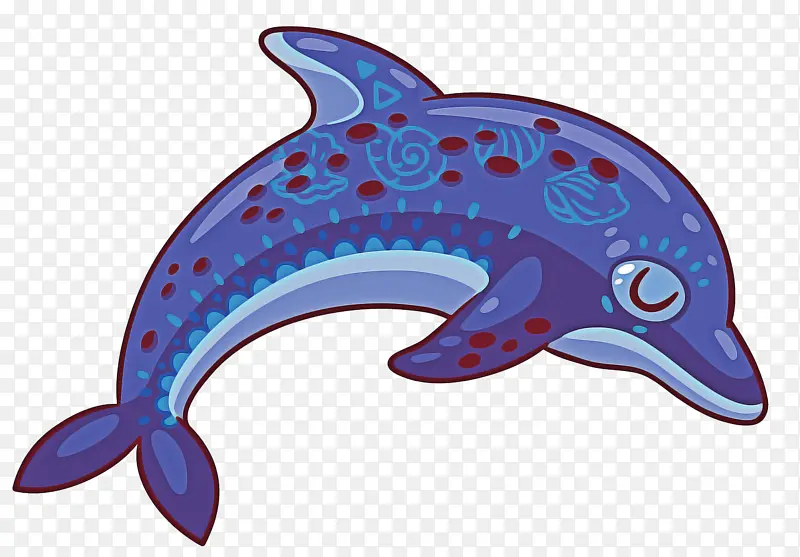 海豚 鲸目动物 卡通