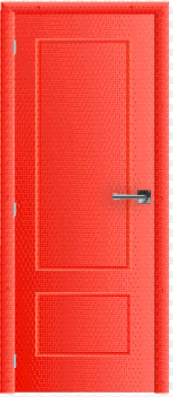 门 矩形 红色