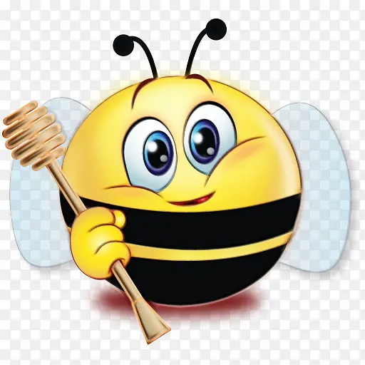 蜜蜂 表情符号 微笑