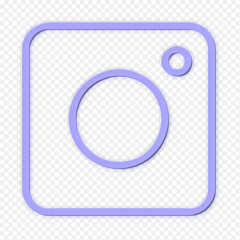 社交媒体图标 身体珠宝 紫色