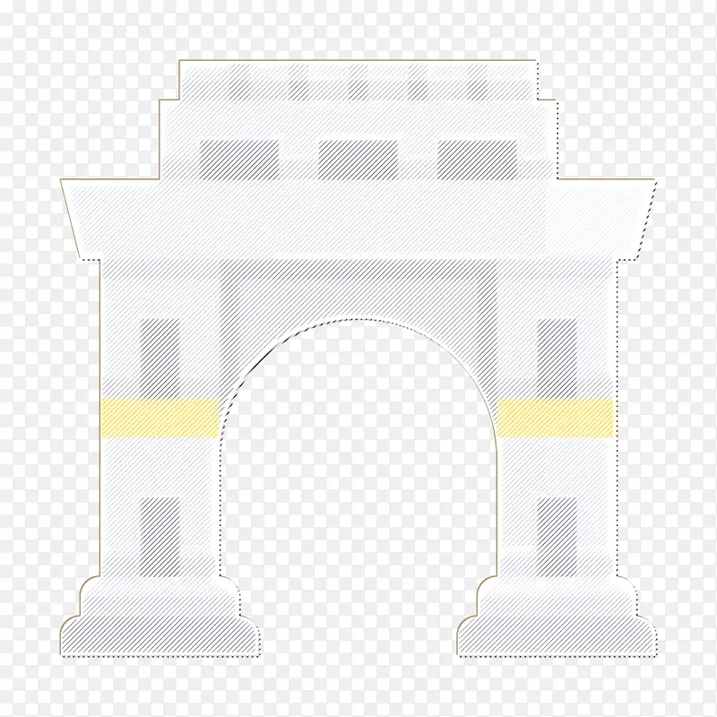 拱门图标 建筑图标 地标图标