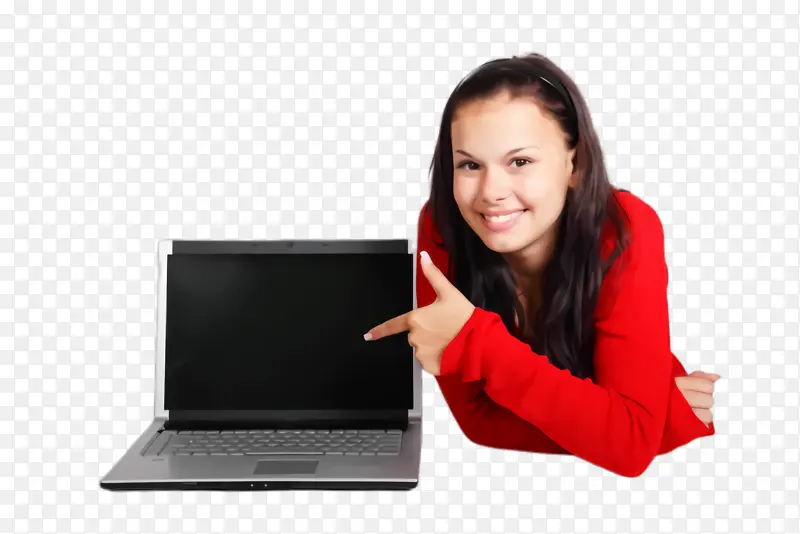 女人 女孩 笔记本电脑