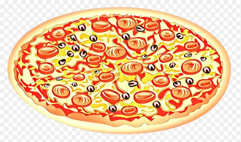 卡通 西西里披萨 披萨