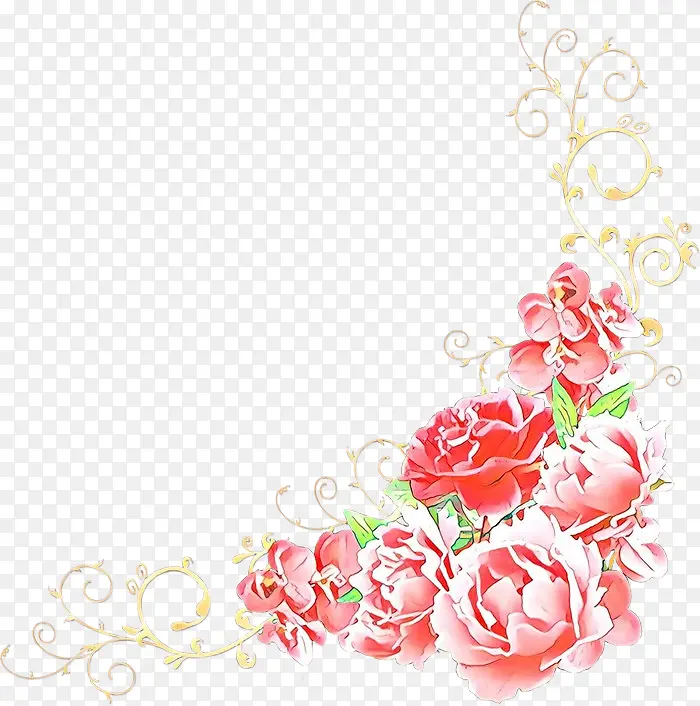 卡通 花园玫瑰 花卉设计