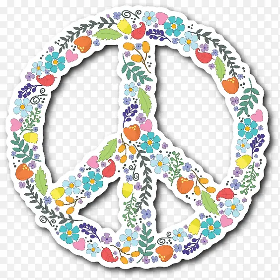 和平符号 和平 贴纸