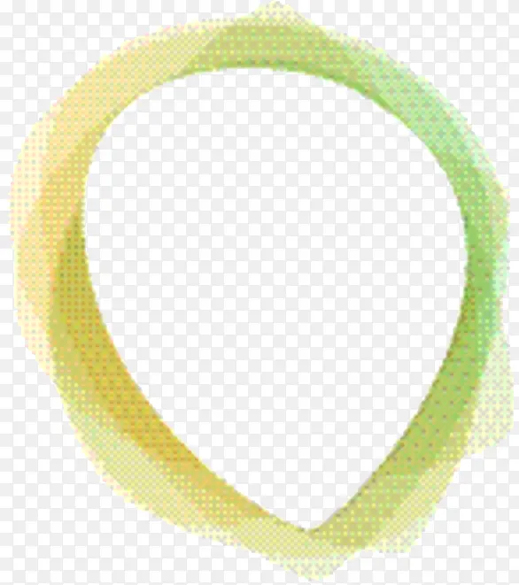 黄色手镯圆形椭圆形