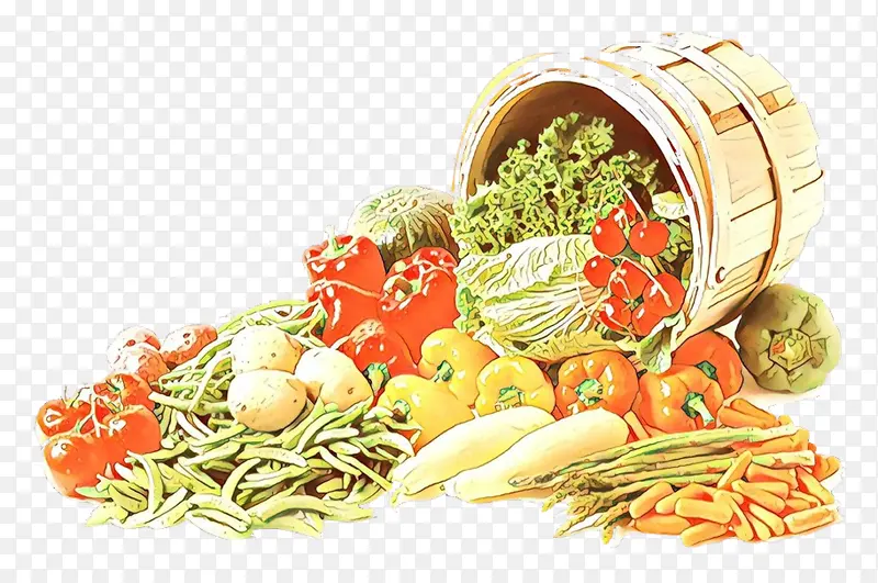 卡通 蔬菜 马拉巴菠菜