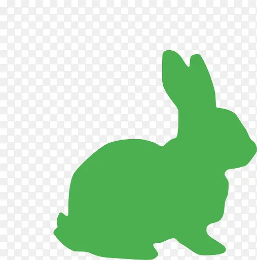 兔子 复活节兔子 剪影